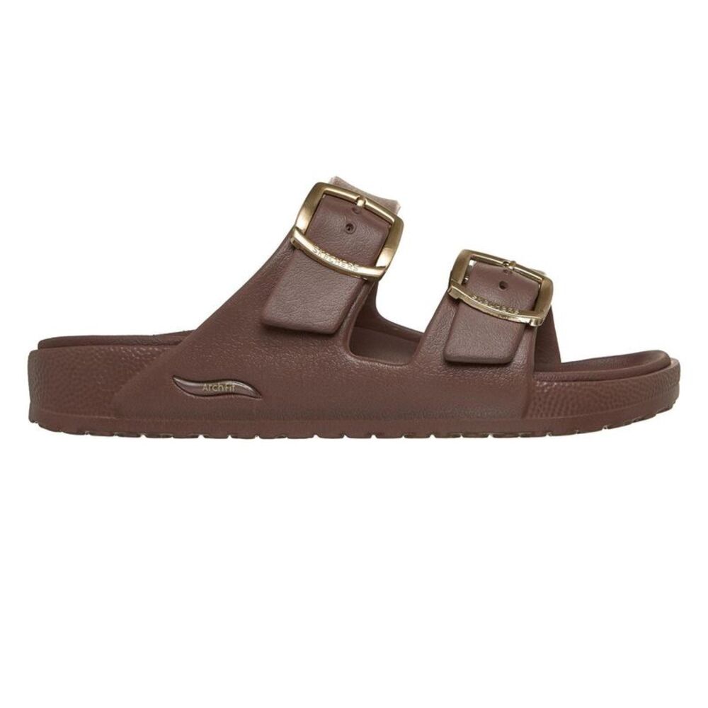 Skechers Womens/Ladies Arch Fit Cali Breeze 2.0 Duo Flat Sandals / Chocolate - Picture 1 of 5